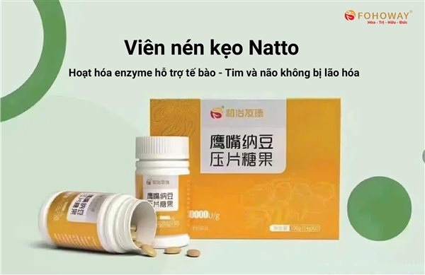 Viên Nén Kẹo Natto Fohoway Giải Pháp Hỗ Trợ Đánh Tan Máu Đông và Phòng Ngừa Tai Biến Đột Qu