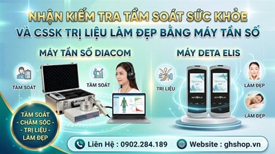 Máy Tần Số Diacom Kiểm Tra Tầm Soát Trị Liệu Cho Mọi Người