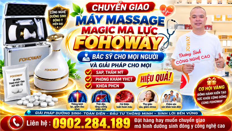 Máy Massage Magic Ma Lực Fohoway Bao Gồm Những Bộ Phận Gì 
