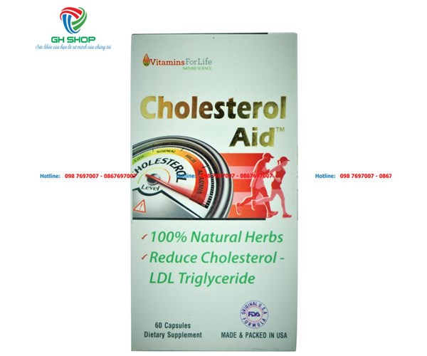 Cholesterol Aid - Hỗ Trợ Và Ngăn Ngừa Giảm Cholesterol, Mỡ Máu