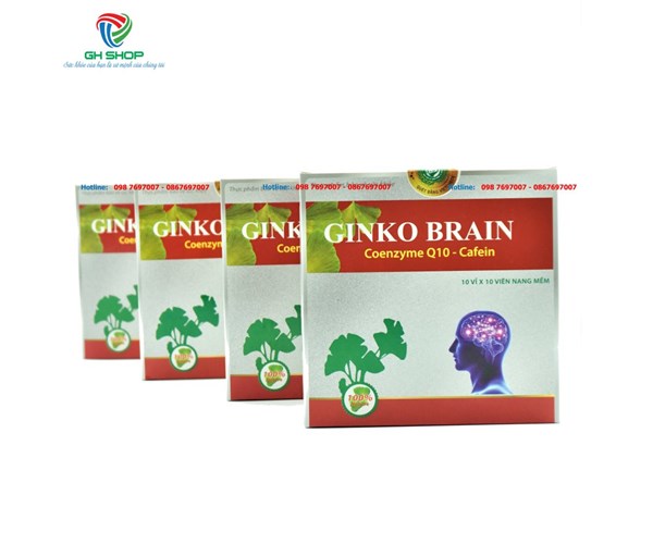Sản Phẩm Bổ Não Ginko Brain - Coenzyme Q10 Cafein