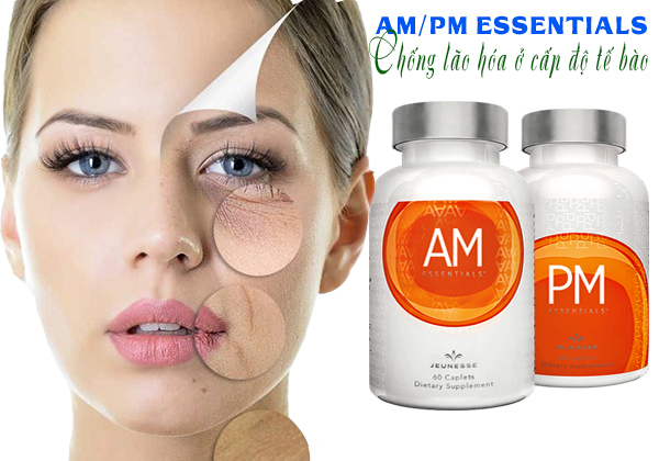 AM & PM Essentials Siêu Phẩm Chống Lão Hóa Mỹ Hộp 60 Viên