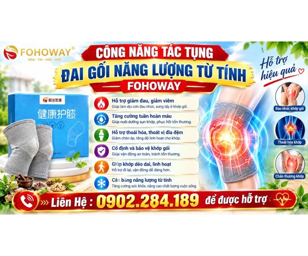 Giá Bán Của Đai Gối Năng Lượng Từ Tính Fohoway Bao Tiền 
